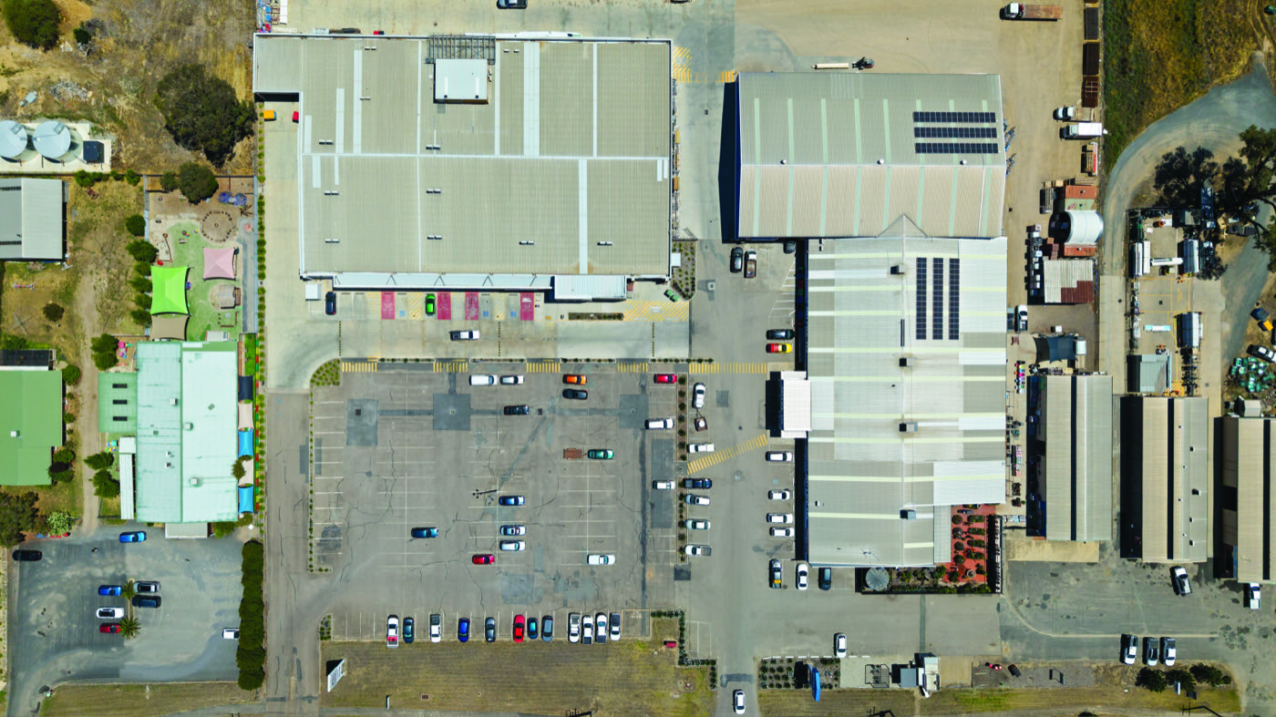 Satellite overhead view of the Benalla Homemaker Centre site